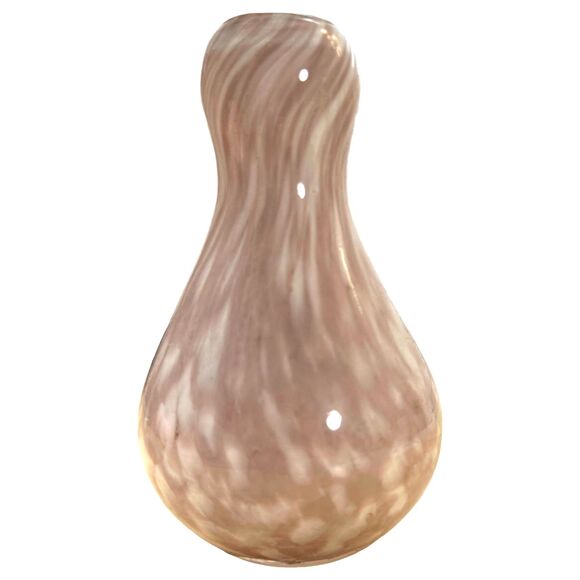 Blown Glass Pink Marble Mini Vase 4.5 inches - Picture 3 of 5